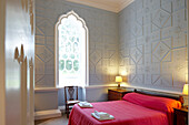 Bedroom at the Banqueting House, holiday home, booking via Landmarktrust, Rowlands Gill, Northumberland, England, Great Britain, Europe