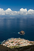 Blick von oben auf die Stadt Garachico, Teneriffa, Kanarische Inseln, Spanien, Europa