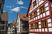 Fachwerkhäuser in der Altstadt von Schiltach, südlich von Freudenstadt, Schwarzwald, Baden-Württemberg, Deutschland, Europa