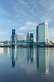 DOWNTOWN SKYLINE SAINT JOHNS RIVER JACKSONVILLE FLORIDA USA