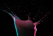 Close up of splashing liquid