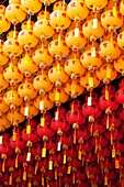 Chinese Lanterns in a Temple