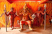 Demons statue at Wewurukannala Vihara Temple near Dikwella, Pussalagoda, Sri Lanka, Walasgala