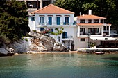 holiday apartments at the old harbour Skiathos Town on Skiathos Island, Northern Sporades, Greece