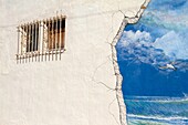 Trompe l´oeil Wall with Seagull on Mission Blvd, San Diego, California