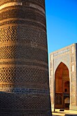 Uzbekistan - Bukhara - the Kalon Minaret and the Mir-i-Arab Medressa
