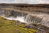 Dettifoss waterfall, Jokulsargljufur canyon, Iceland  Most powerful waterfull in Europe