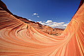Red sandstone formation, The Wave, Coyote Buttes, Paria Canyon, Vermilion Cliffs National Monument, Arizona, Southwest, USA, America
