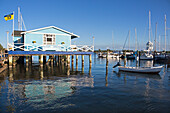 Restaurant Schleiperle am Hafen, Arnis, Schlei, Ostsee, Schleswig-Holstein, Deutschland, Europa