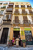 Flamenco dress shop, Malaga, Andalusia, Spain, Europe