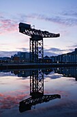 Scotland,Glasgow,Clydebank,The Finneston Crane and Modern Clydebank Skyline