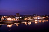 Thailand,Ayutthaya,Ayutthaya Historical Park,Wat Phanan Choeng and Pasak River