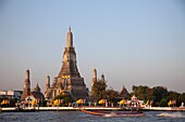 Thailand,Bangkok,Wat Arun and Chao Praya River