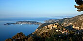 France, Alpes-Maritime (06), Eze, perched village dominated by its baroque church and citadel
