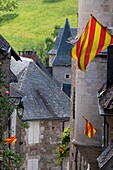 France, Correze (19), Turenne, village labeled The Most Beautiful Villages of France, typical street of the village