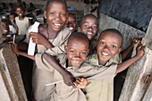 African schoolchildren Lome. Togo.