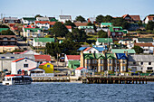 Port Stanley, Hauptstadt der Falkland Inseln, Ostfalkland, Malwinen, britisch, britisches Überseegebiet, Südamerika, Süd Atlantik