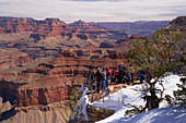 Blick über den Grand Canyon, South Rim, Grand Canyon National Park, Arizona, USA, Amerika