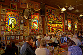 People at Big Nose Kate's Bar, Tombstone, Western Heritage, Silver-mining, Sonora Desert, Arizona, USA, America