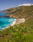 Pacific coast between Big Sur und Lucia, All American Hwy, Highway 1, California, USA, America