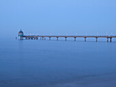Pier in Zinnowitz in the evening, Island of Usedom, Mecklenburg Western Pomerania, Germany, Europe