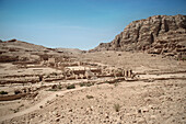 Ruine des Großen Tempels in Petra, UNESCO Weltkulturerbe, Wadi Musa, Jordanien, Naher Osten, Asien