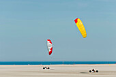 Beach sailing at the bech of St Peter Ording, Northern Frisia, Schleswig-Holstein, Germany