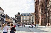 Place de la Cathedrale, Straßburg, Elsass, Frankreich