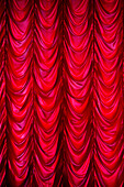 Red curtain in Catherine Palace, Tsarskoye Selo, Pushkin, St. Petersburg, Russia, Europe