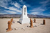 USA, California, Eastern Sierra Nevada Area, Independence, Manzanar National Historic Site, site of World War Two-era internment camp for Japanese-Americans, camp cemetery