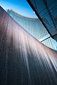 USA, Nevada, Las Vegas, CityCenter, waterfall wall detail