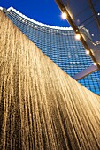 USA, Nevada, Las Vegas, The Strip, CityCenter, waterfall wall