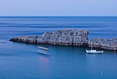 Seascape from St  Paul Bay, Lindos Village, East Coast, Rodhes Island, The Dodecanese Archipelago, Greece, Europe