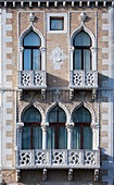 Deatail of a facade on the Grand Canal in Venice, Italy