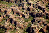 Aerial view of ´Beehives´ in Bungle Bungles, Purnululu National Park, Kimberley Region, Western Australia, Australia