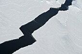 Crack in Pack ice  Weddell Sea, Antarctic Peninsula, Antarctica