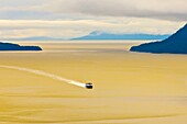 Flying between Gustavus and Juneau, southeast Alaska USA