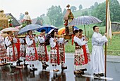 Poland, Zakopane region, Chocholow, Corpus Christi procession