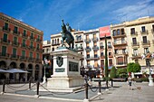 Joan Prim monument  Reus, Catalonia, Spain