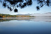 Chocorua Lake in Tamworth, New Hampshire USA during the autumn months