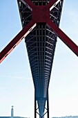 25th April Bridge in Tagus river, Lisbon, Portugal