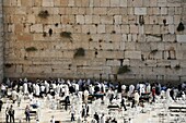 The Western wailing wall in Jerusalem