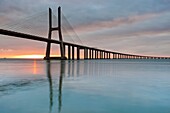 Vasco da Gama Bridge, Lisbon, Portugal, Europe