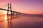 Vasco da Gama Bridge, Lisbon, Portugal, Europe