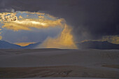 Regenwolke , White Sands National Monument, New Mexico, USA, Amerika