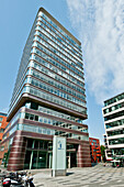 Modern buildings at the Gebrueder Wolf Platz, St. Pauli, Hamburg, Germany, Europe