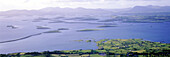Clew Bay mit eingesunkenen Drumlins, County Mayo, Ireland
