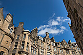 Gebäude an der Cockburn Street, Edinburgh, Schottland, Großbritannien, Europa