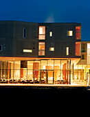 Hotel Loisium Wine Spa Resort am Abend, Langenlois, Niederösterreich, Österreich