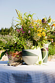 Fresh herbs in the garden, herbage, garden, Homegrown